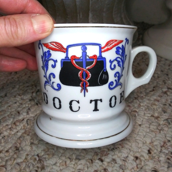 Vintage Knobler Mid-Century "Doctor" Shaving Mug/Coffee Cup - Picture 2 of 10